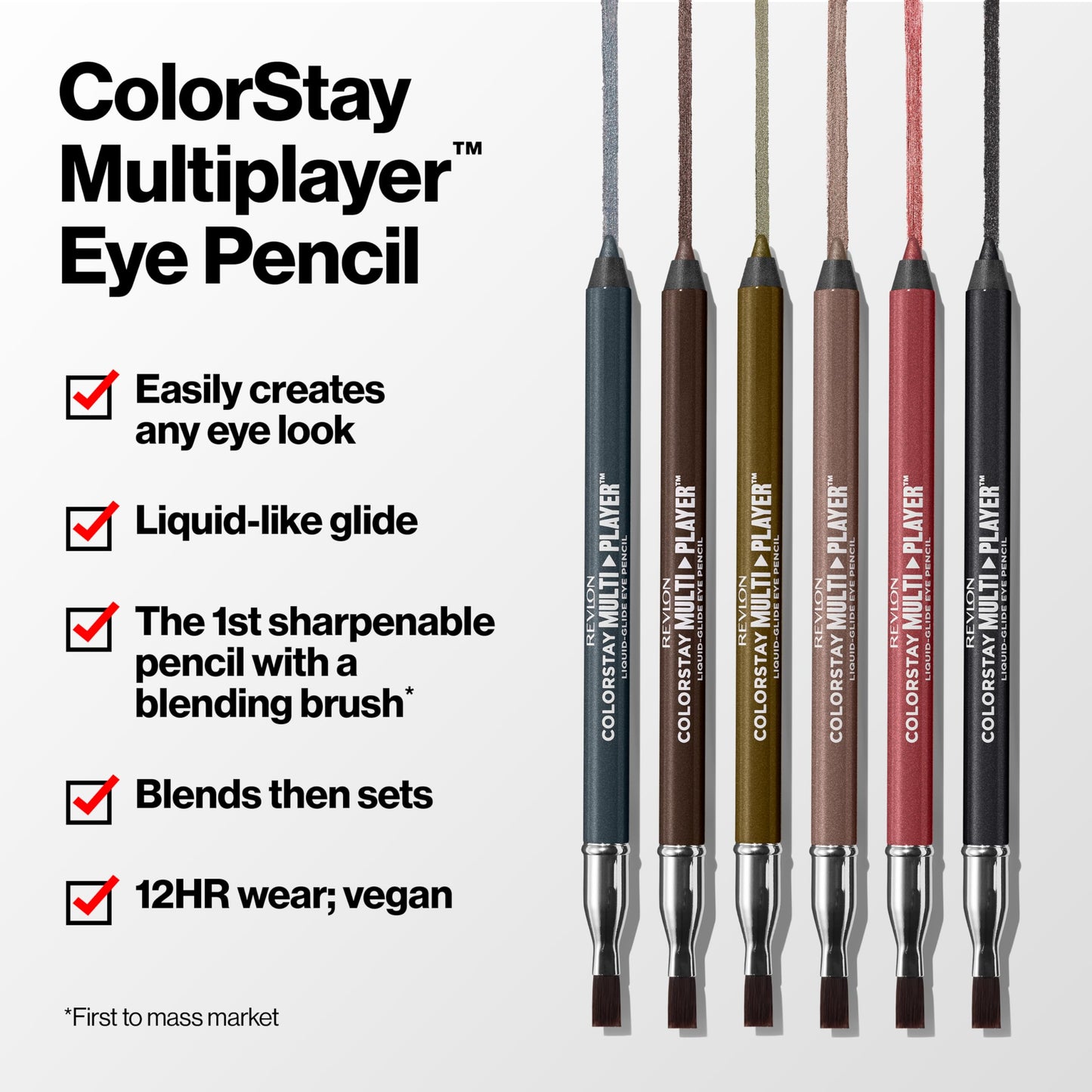 Revlon Multiplayer liquid-glide eyeliner swatch