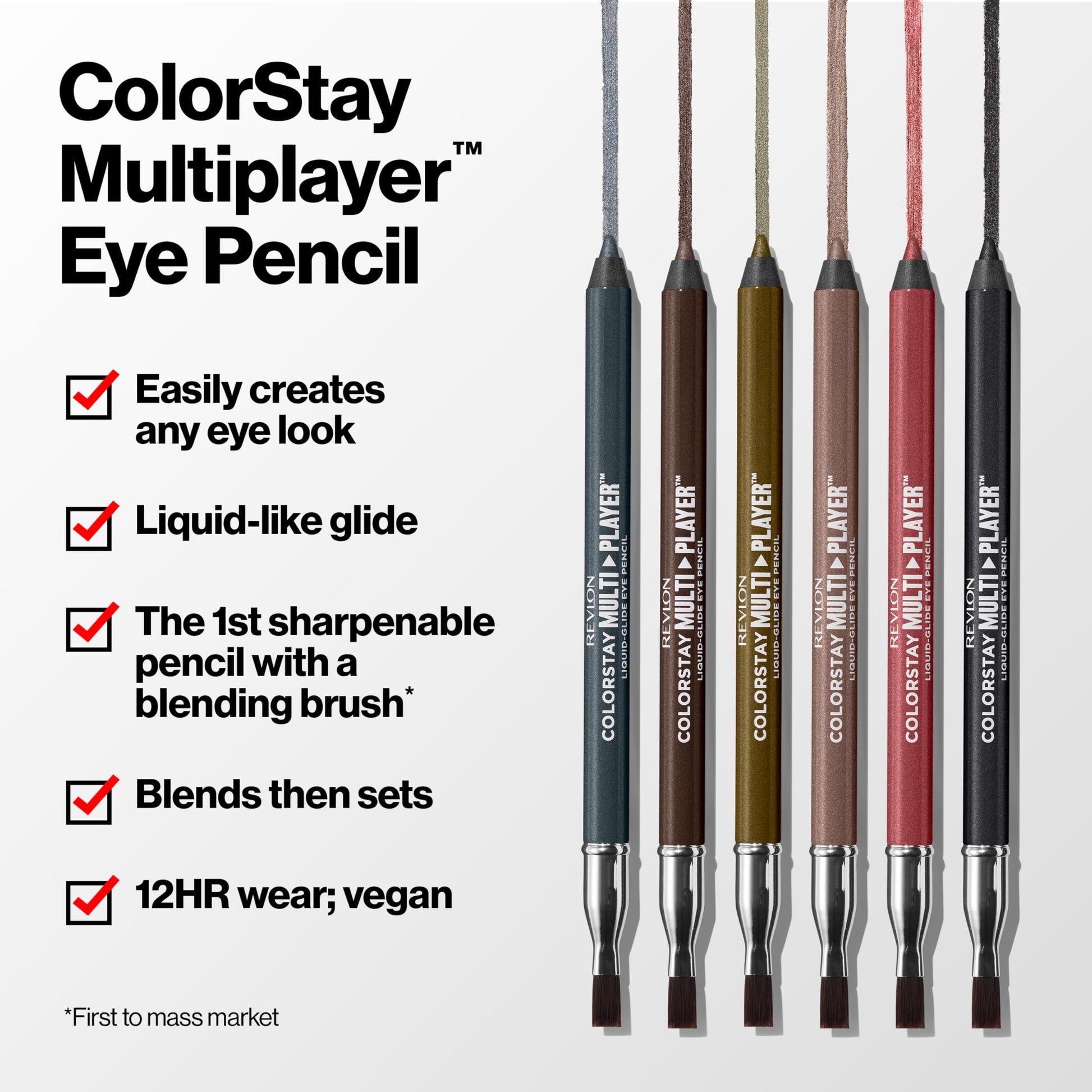 Revlon Multiplayer liquid-glide eyeliner swatch