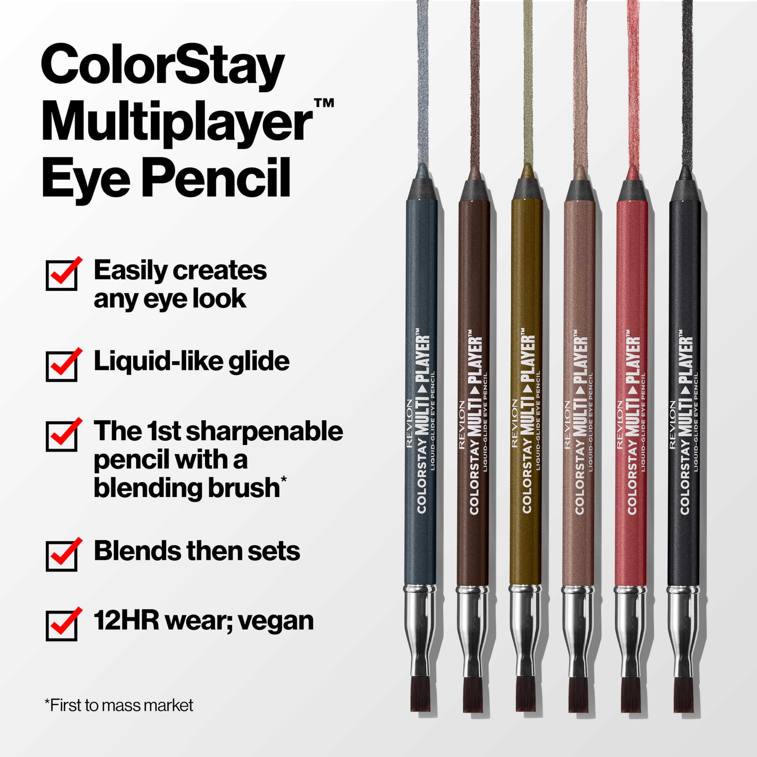 Revlon Multiplayer liquid-glide eyeliner swatch