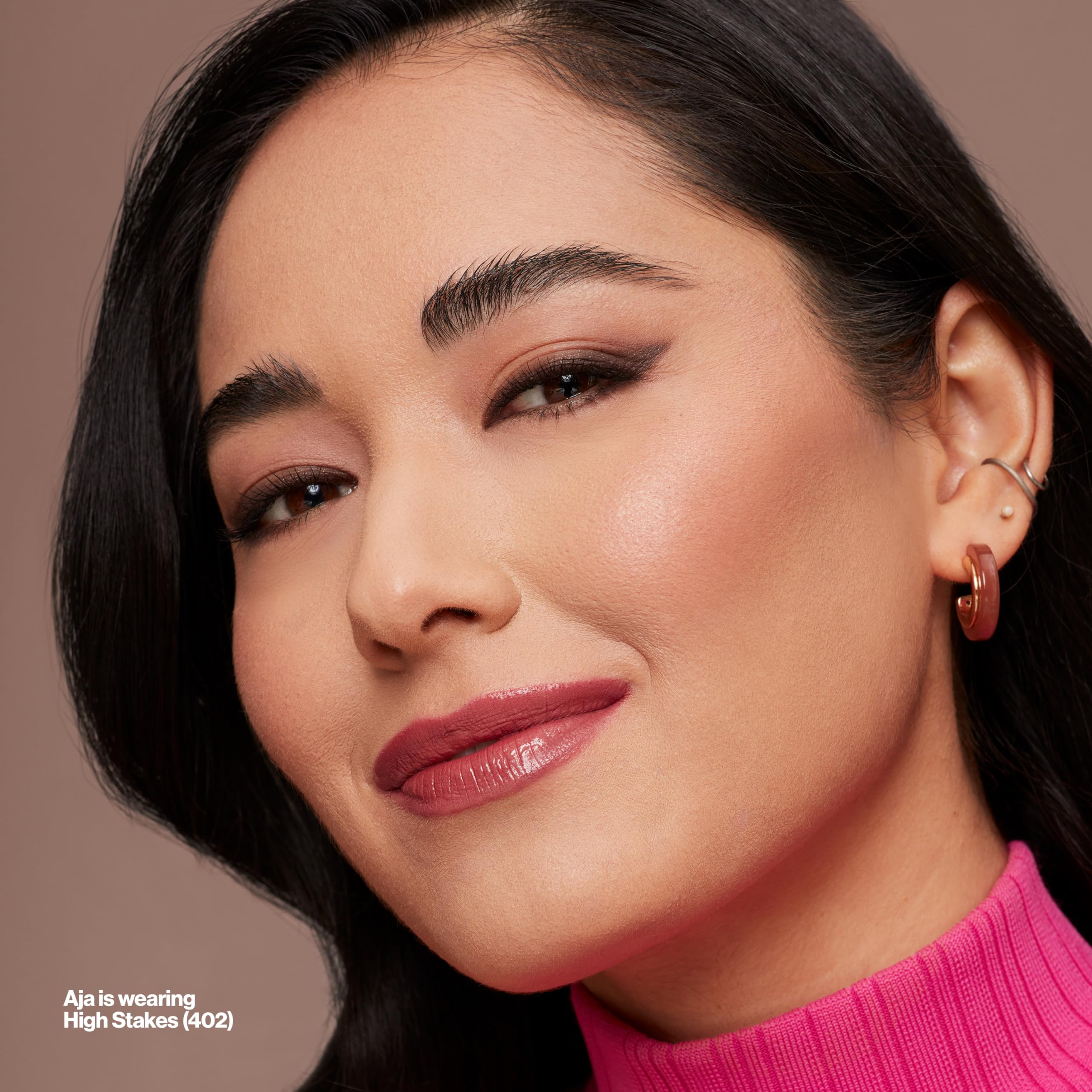 Professional makeup look using Revlon eye pencil