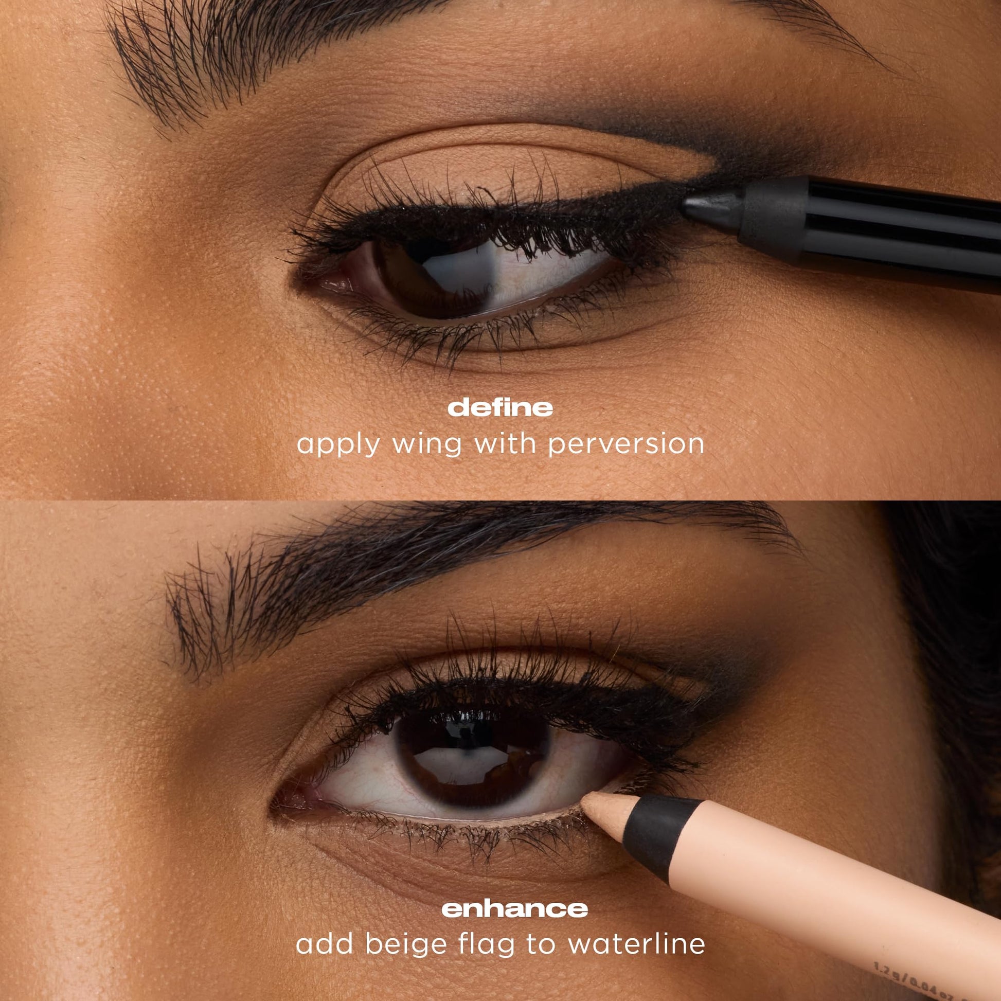 Back of packaging for Urban Decay 24/7 waterline eye pencil