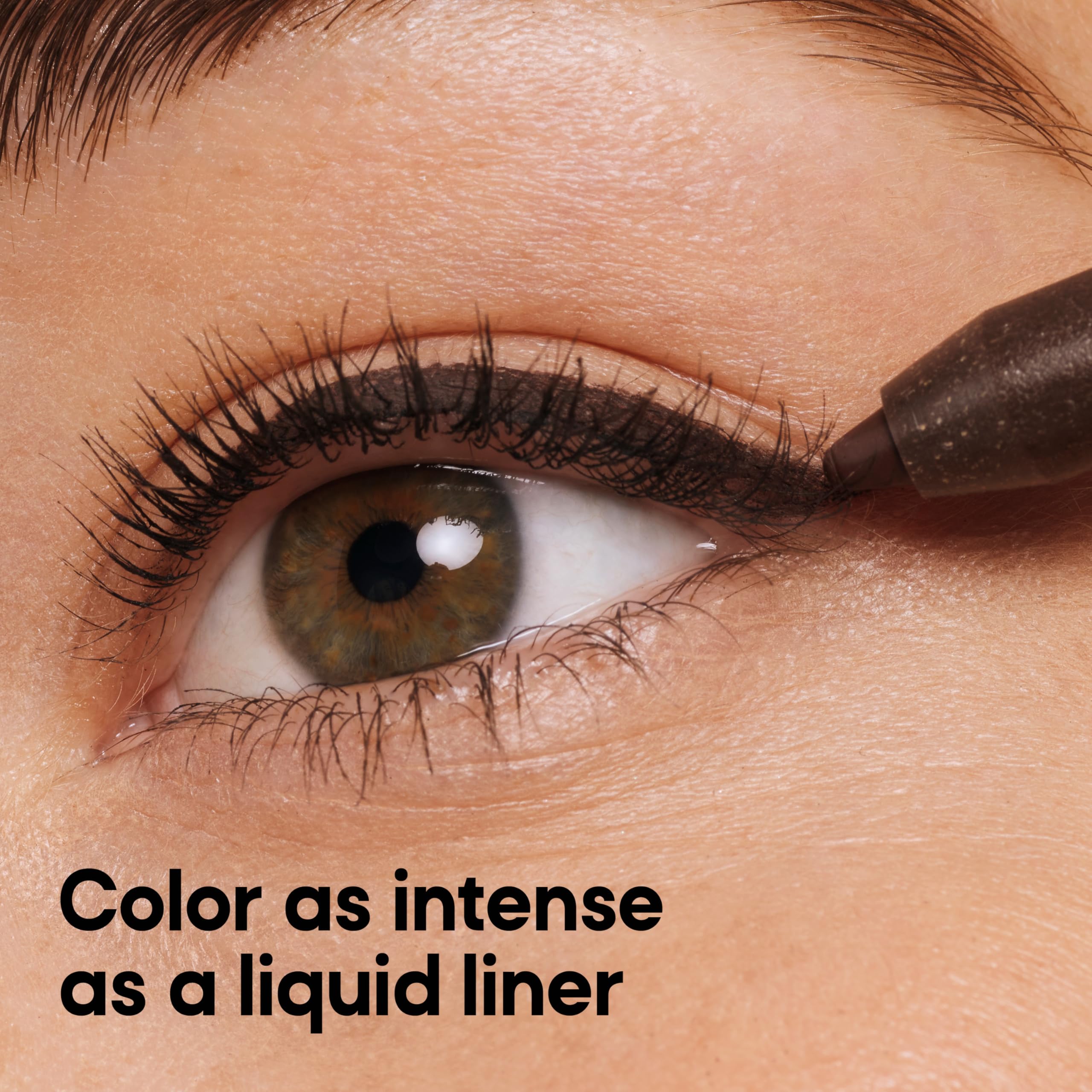 Swatch of Almay 130 Pure Plum gel eyeliner on skin