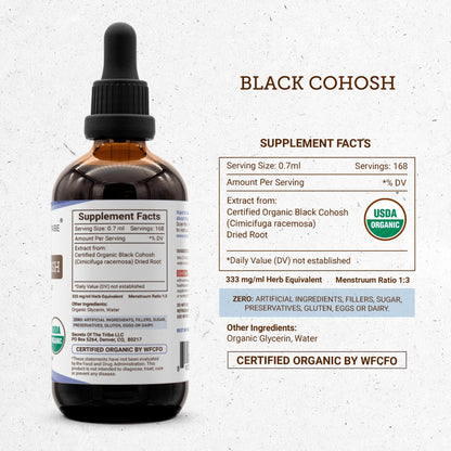 Side view of Secrets of the Tribe 4 Fluid Ounce bottle