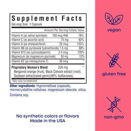 Her Own Menoprim herbal supplement 60 capsules packaging