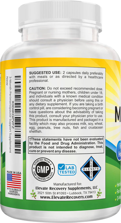 180 capsules bottle for 90-day hormonal support supply