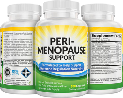 Elevate Recovery Supplements perimenopause herbal blend packaging