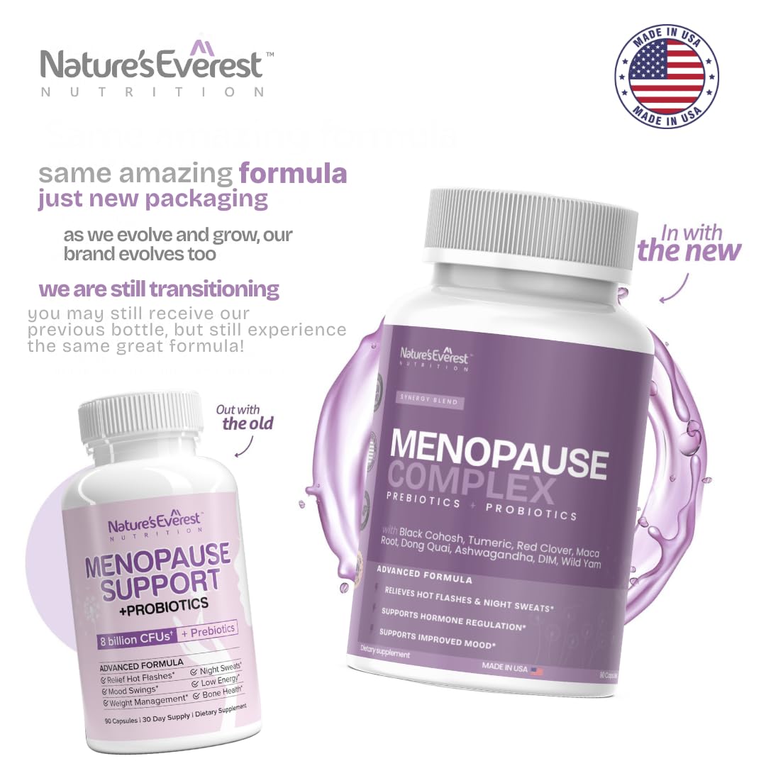 Nature's Everest menopause support supplement capsules packaging