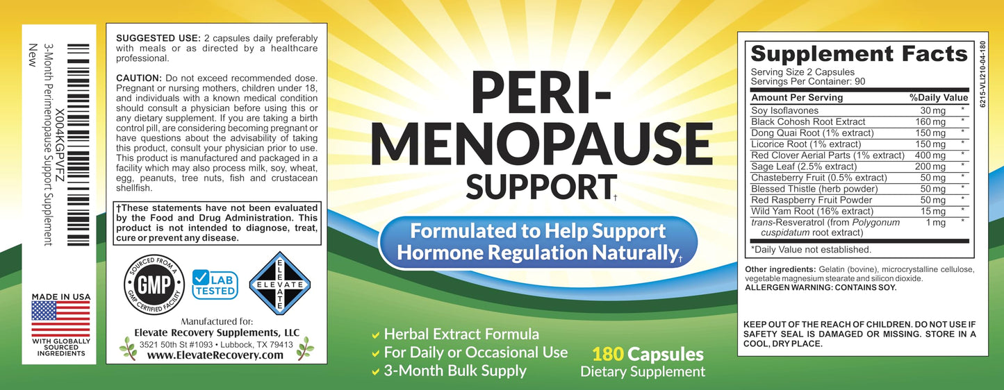 Close up of 11 herbal extract supplement facts