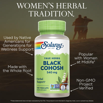Solaray women health supplement label details