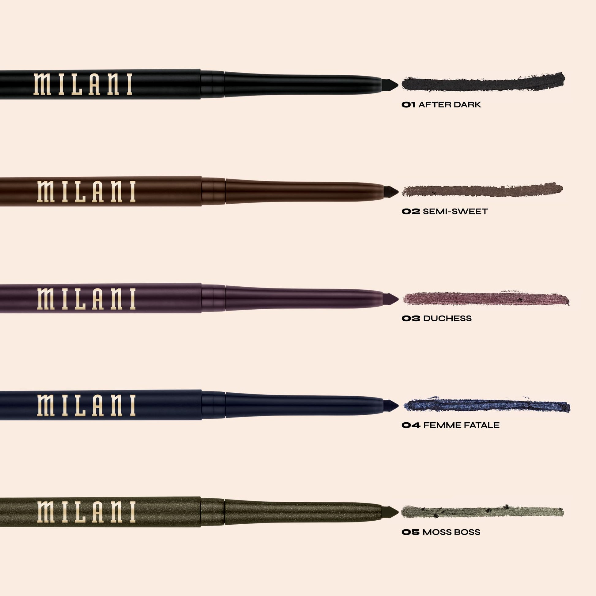 Milani After Dark waterproof eye pencil swatch