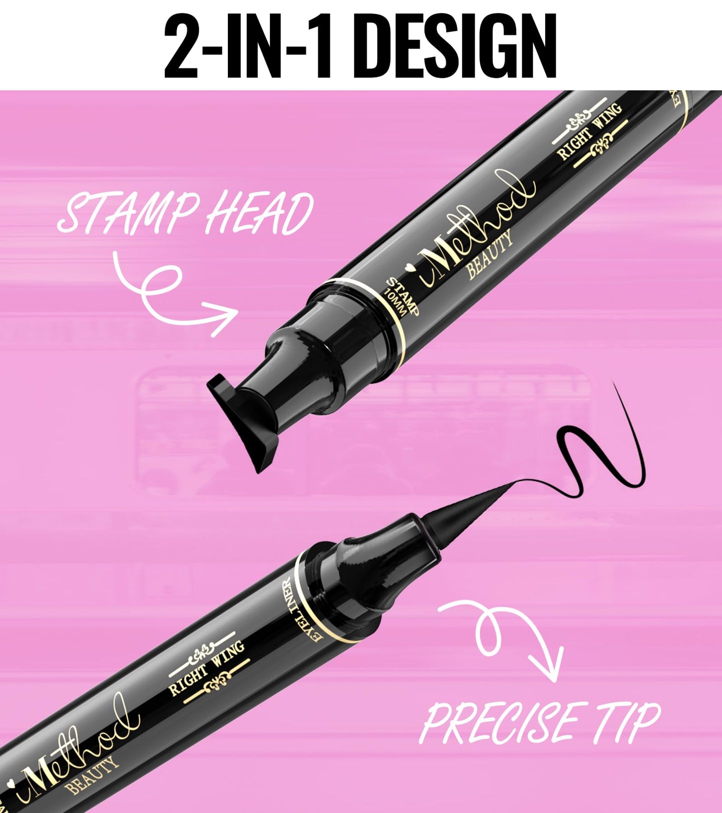 Dual ended IMethod liquid eyeliner pen and stamp