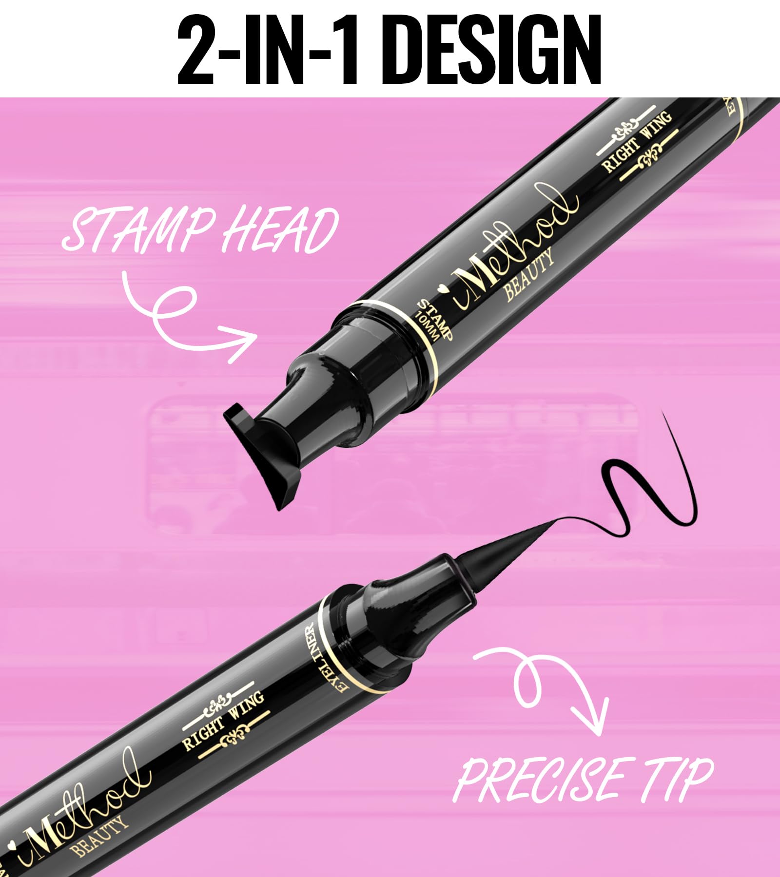 Dual ended IMethod liquid eyeliner pen and stamp