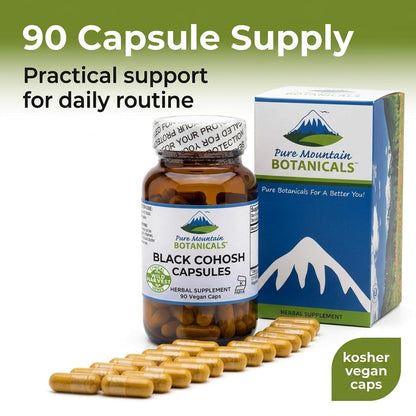 Pure Mountain Botanicals Black Cohosh root extract bottle