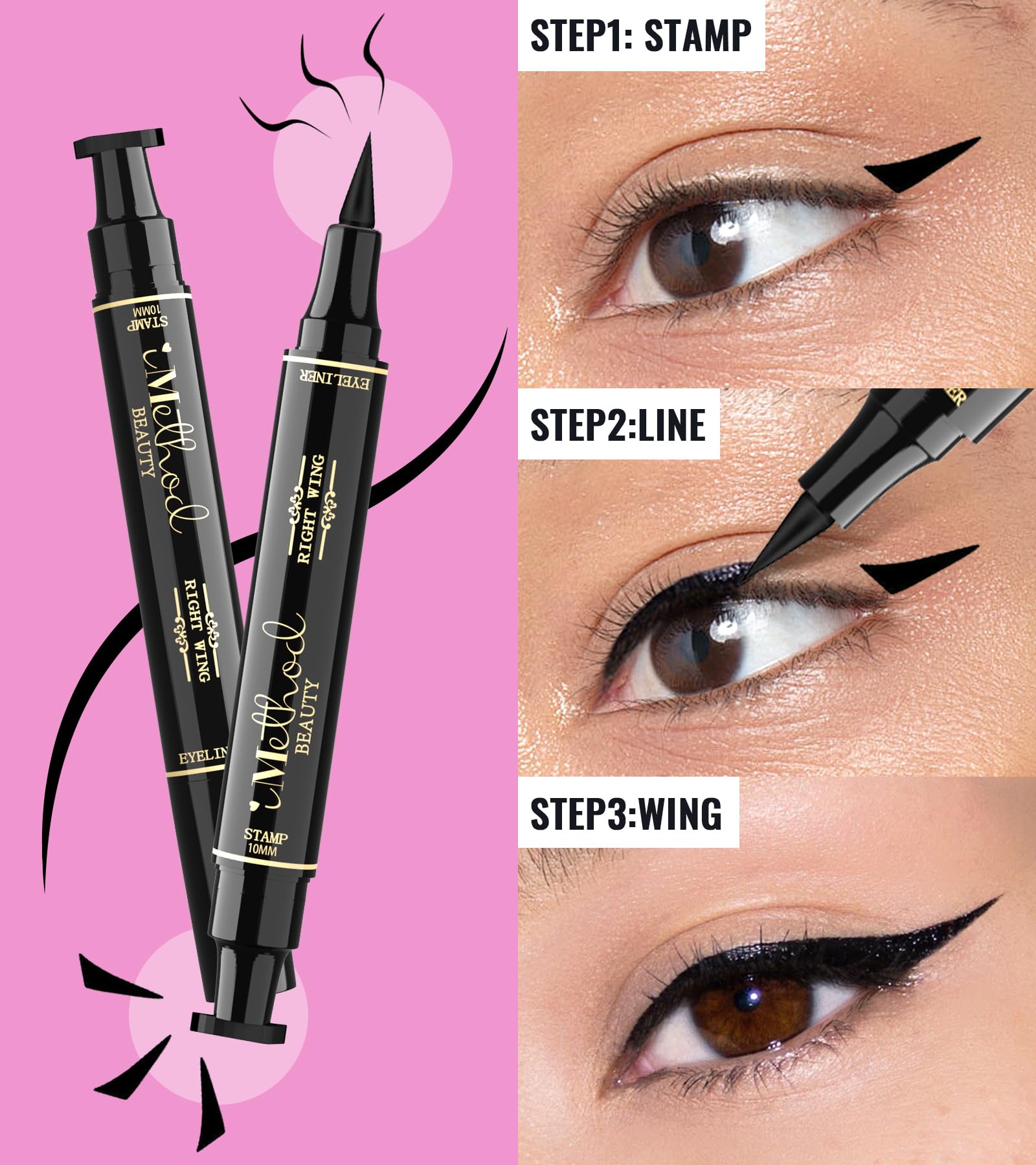 Waterproof IMethod cat eye liner results