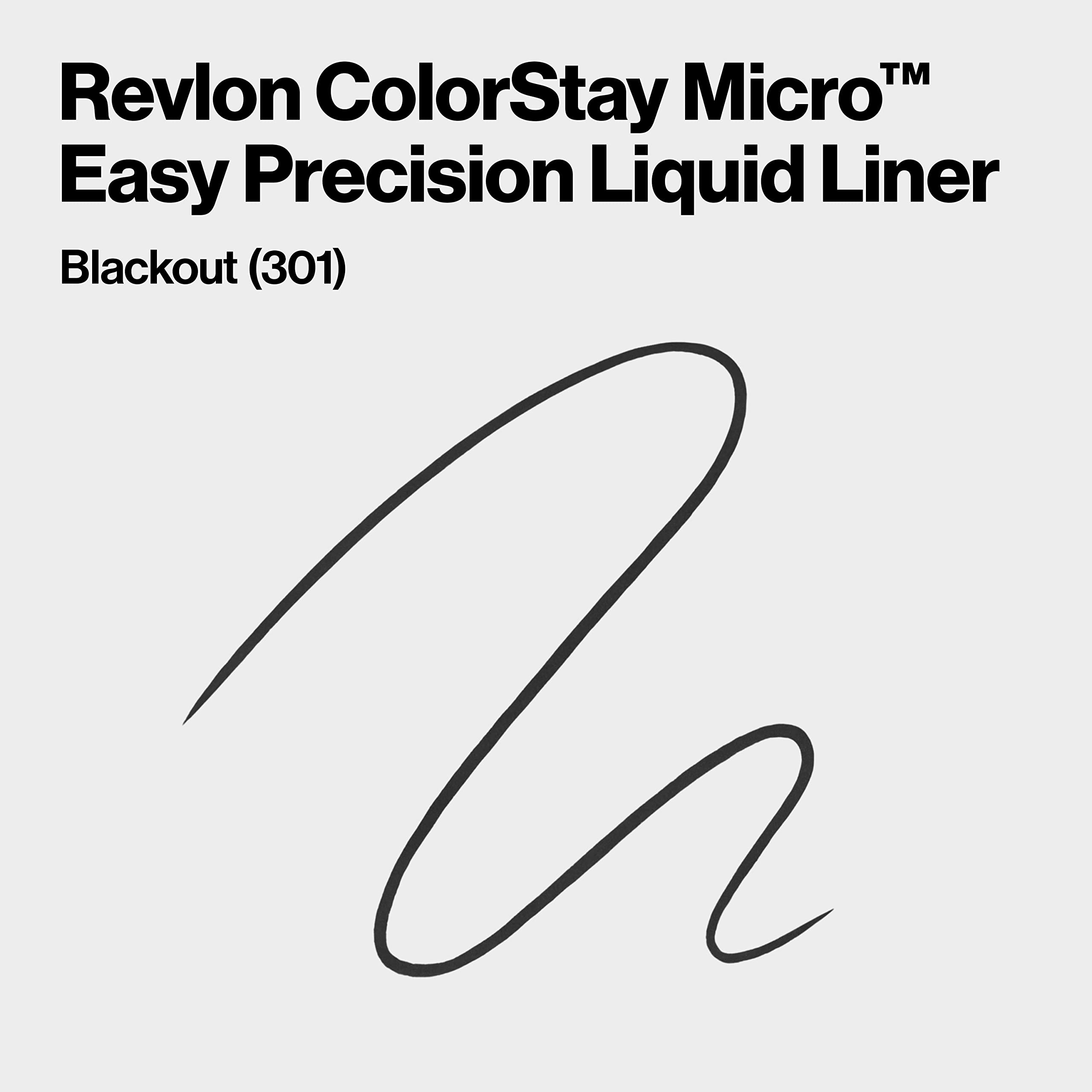 Close up of 0.1mm micro-tip applicator on Revlon eyeliner