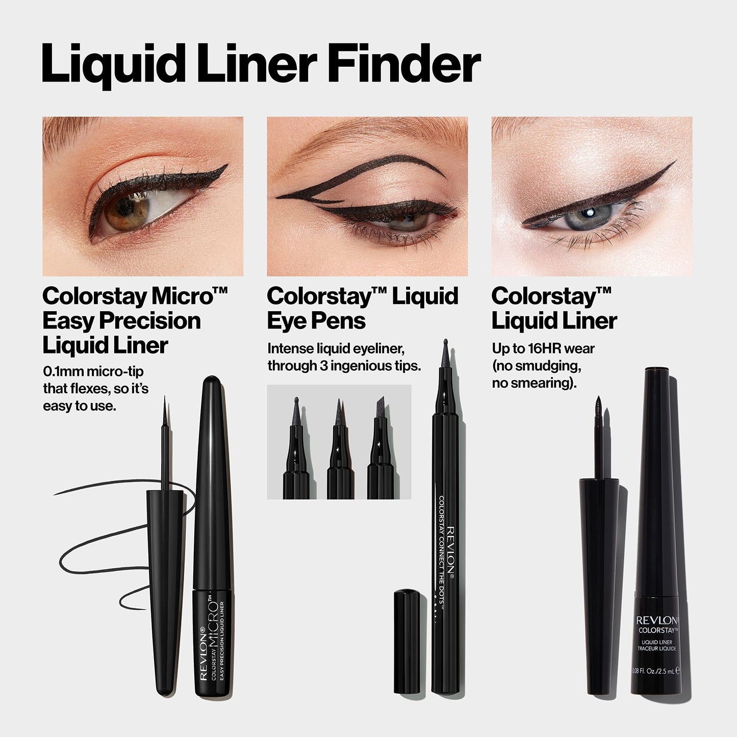 Revlon ColorStay Micro Easy Precision Liquid Eyeliner in hand