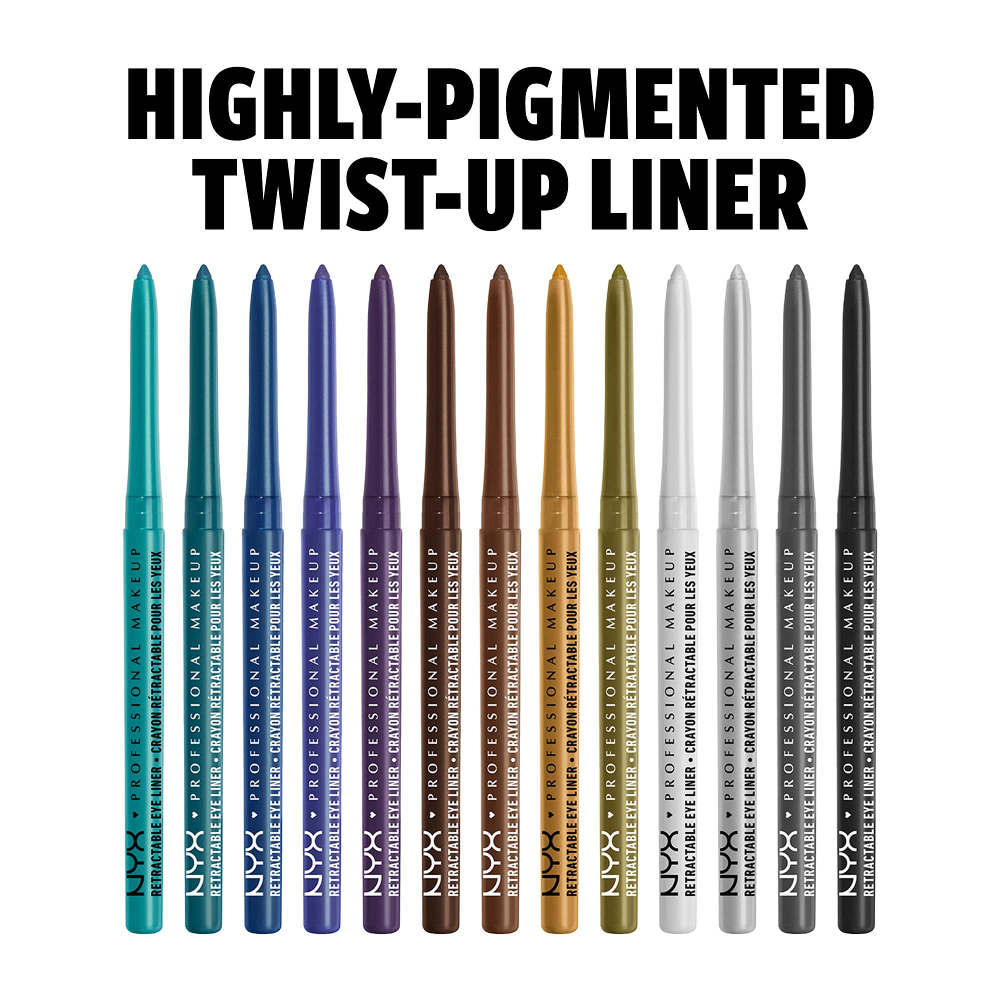 Nyx Golden Olive retractable eyeliner pencil tip detail
