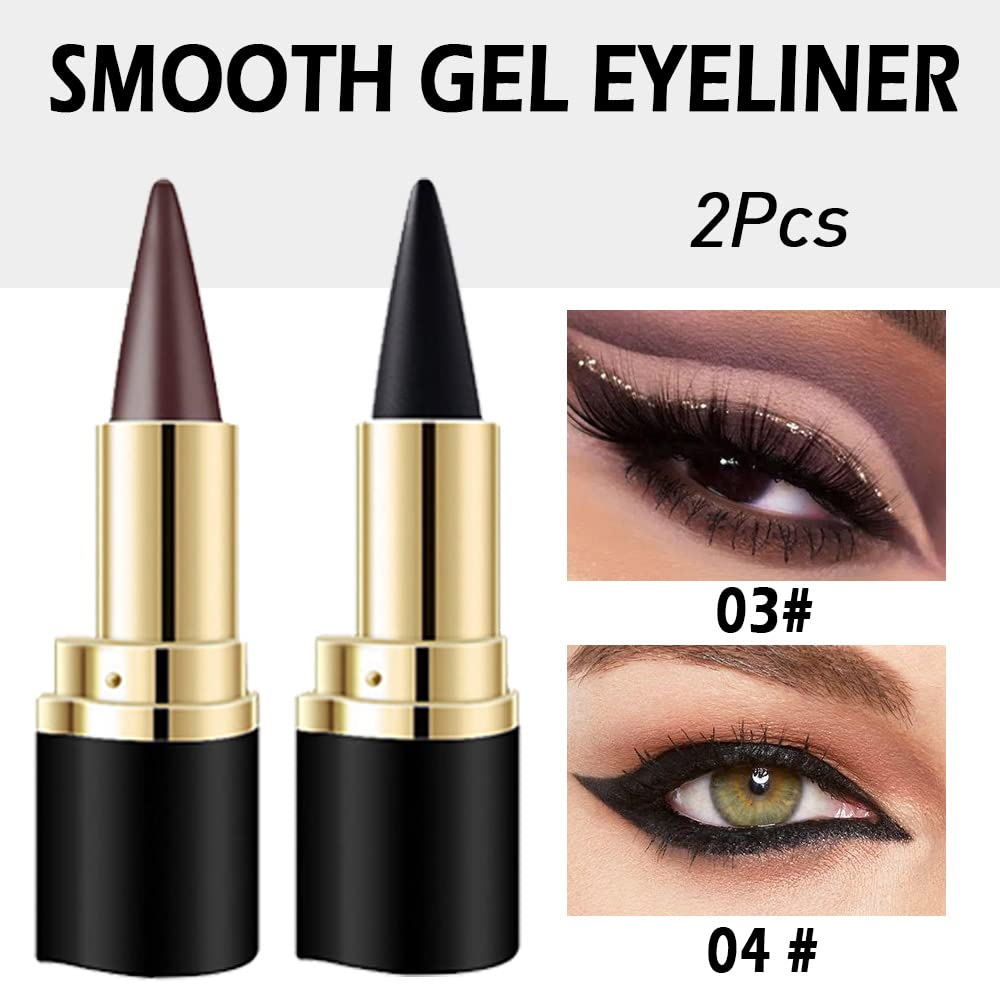 Kaely gel eyeliner pencil lipstick style rotating mechanism