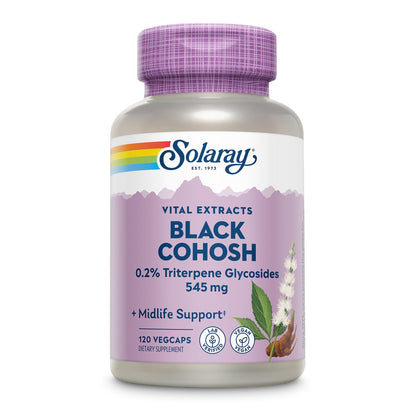 Solaray Black Cohosh root extract supplement nutritional facts