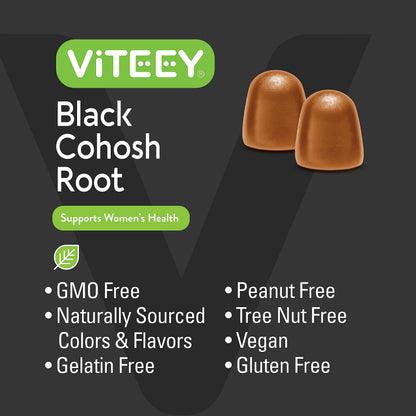 Viteey 120 count bottle side view with supplement facts