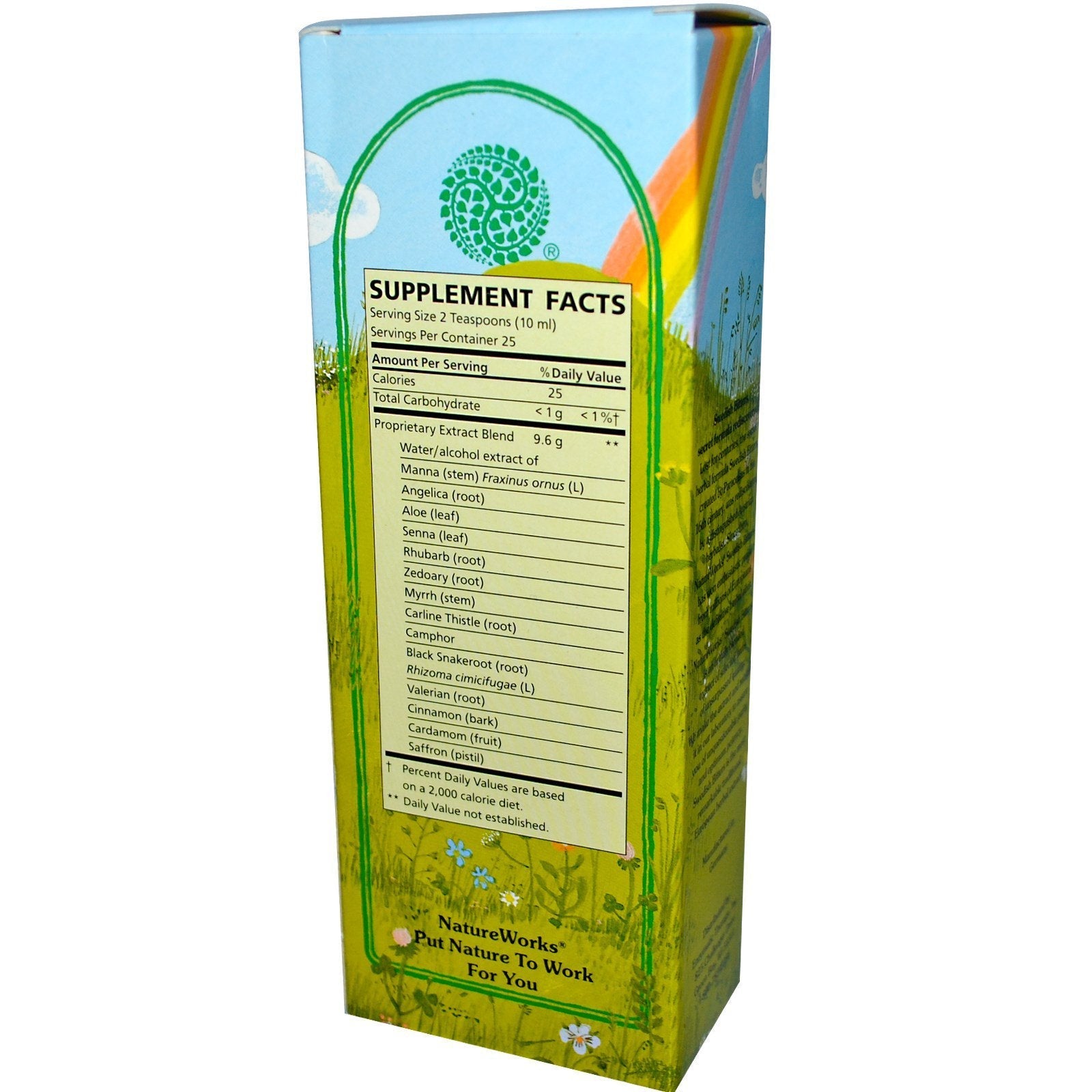NatureWorks Swedish Bitters traditional European herbal digestive supplement