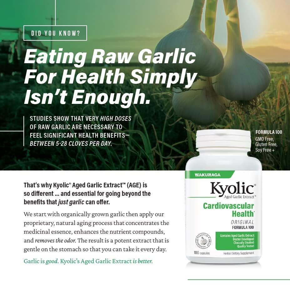 Kyolic formula 300 doctor developed vegan supplement for daily circulatory wellness