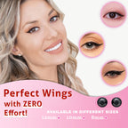The Flick Stick dual ended liquid eyeliner pen open