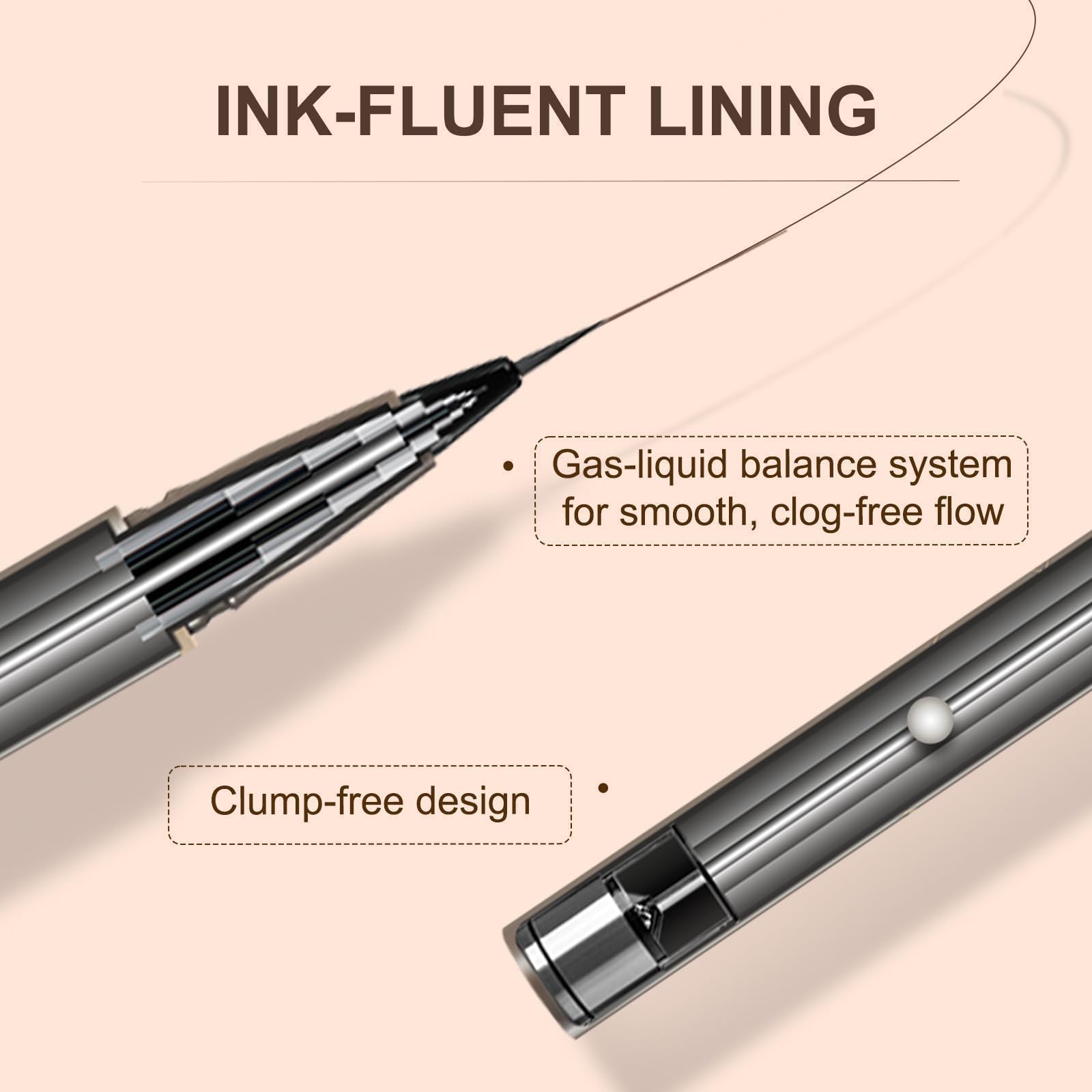Judydoll liquid eyeliner pen in sleek black housing