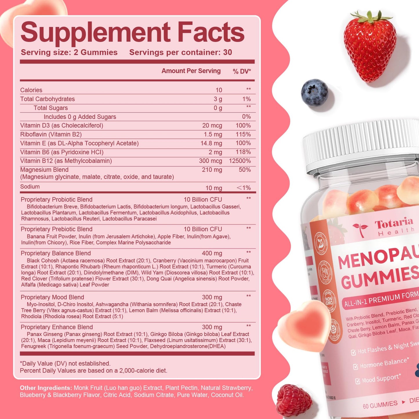 NutraPerfecto berry flavored menopause support gummies texture