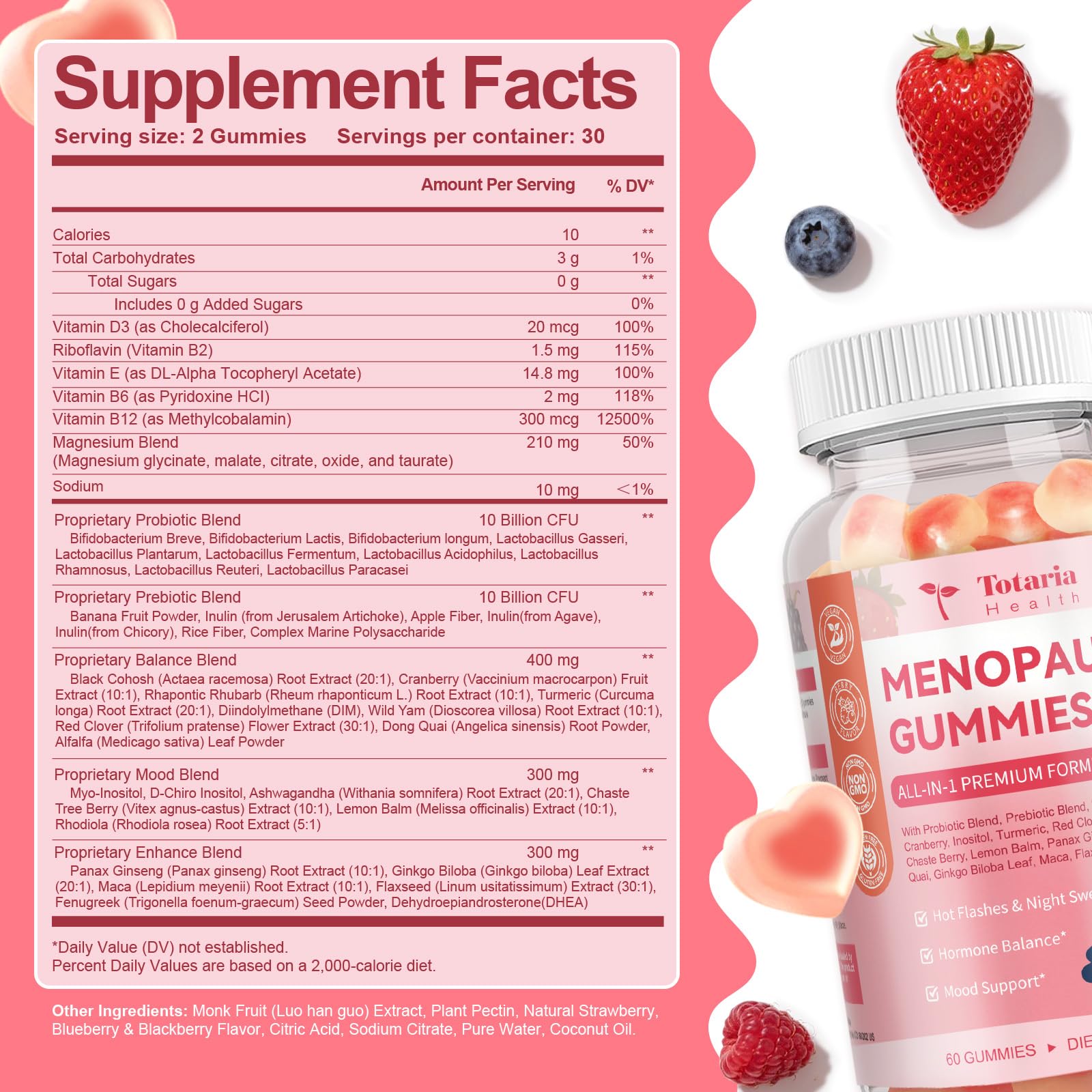 NutraPerfecto berry flavored menopause support gummies texture