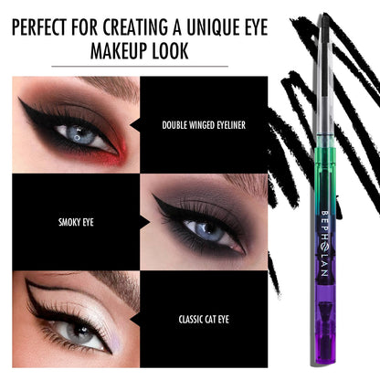 Side view of Bepholan retractable gel eyeliner pen