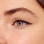 Close up shot of brown gel eyeliner tip and texture