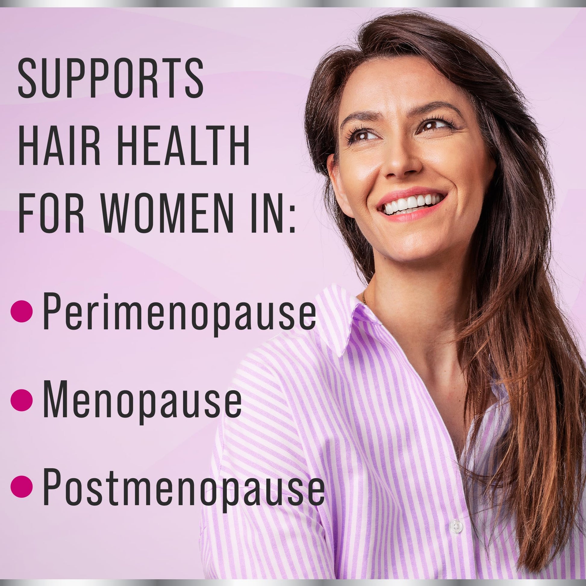 Hair Thickness Maximizer menopausal support supplement side view