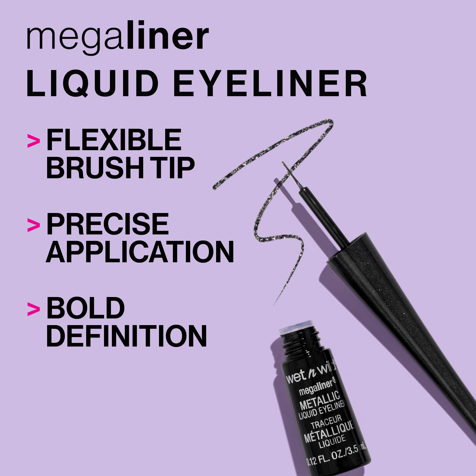 Black shade swatch of Wet N Wild MegaLiner