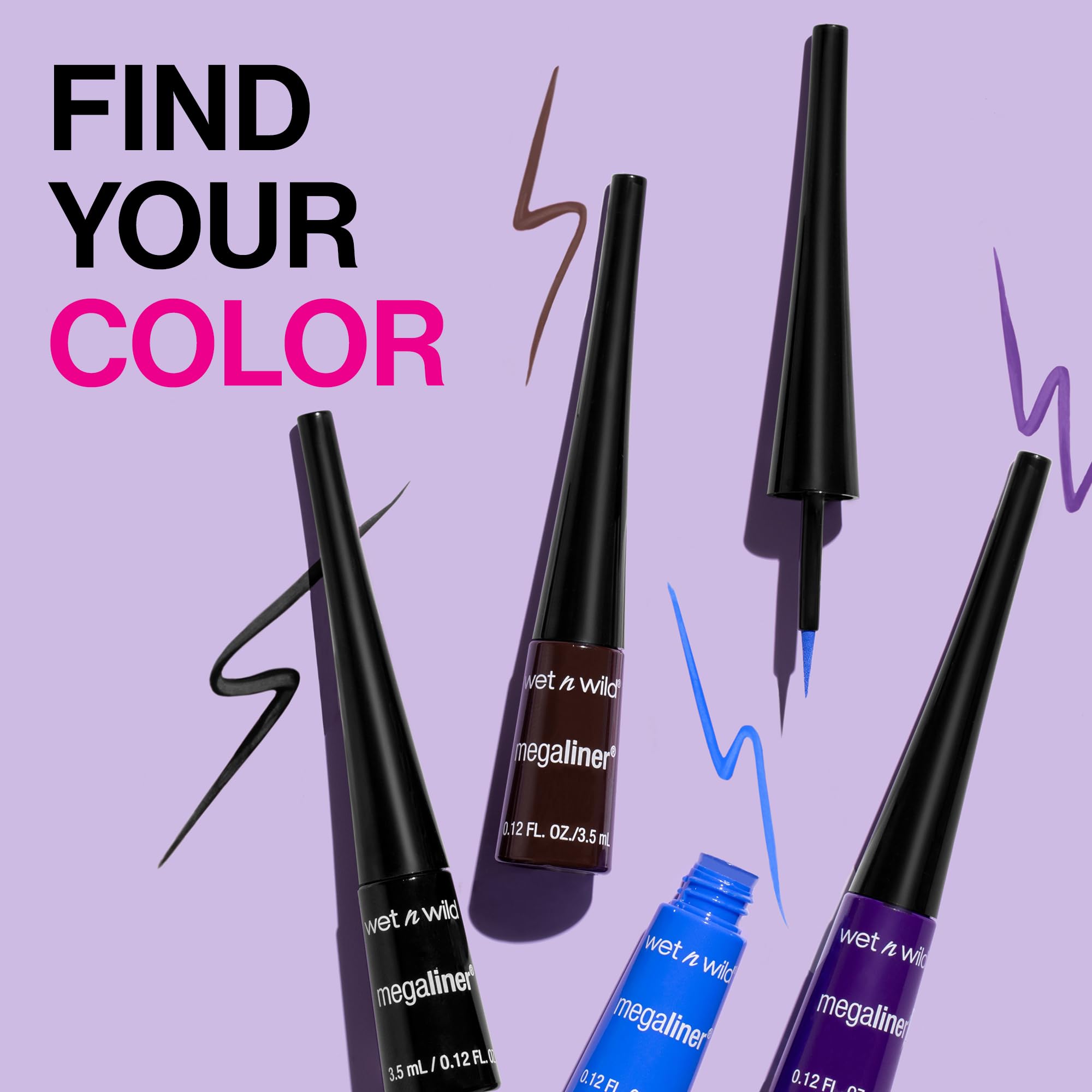Compact packaging of Wet N Wild MegaLiner 3.5 milliliters