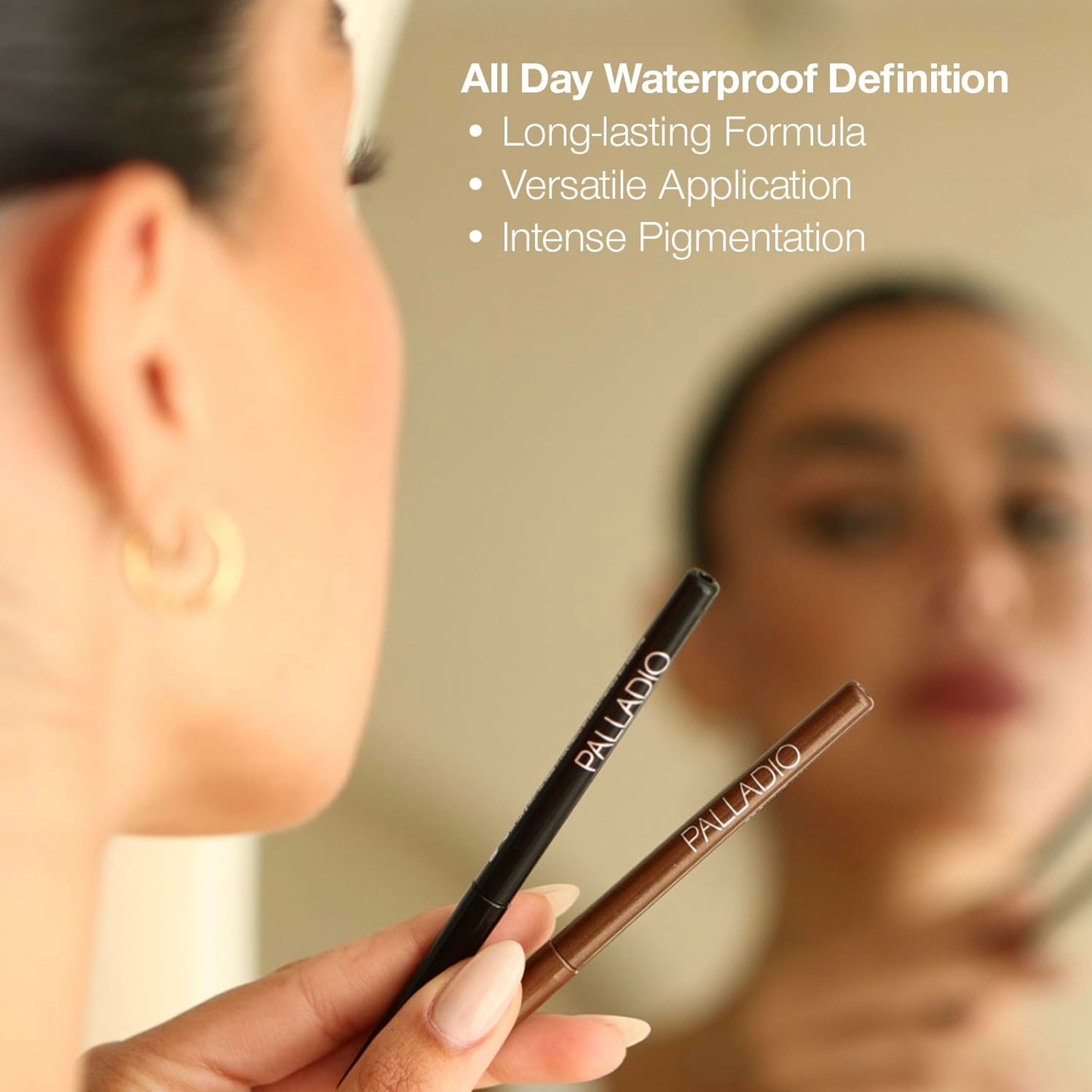 Palladio eyeliner brand logo and product name display