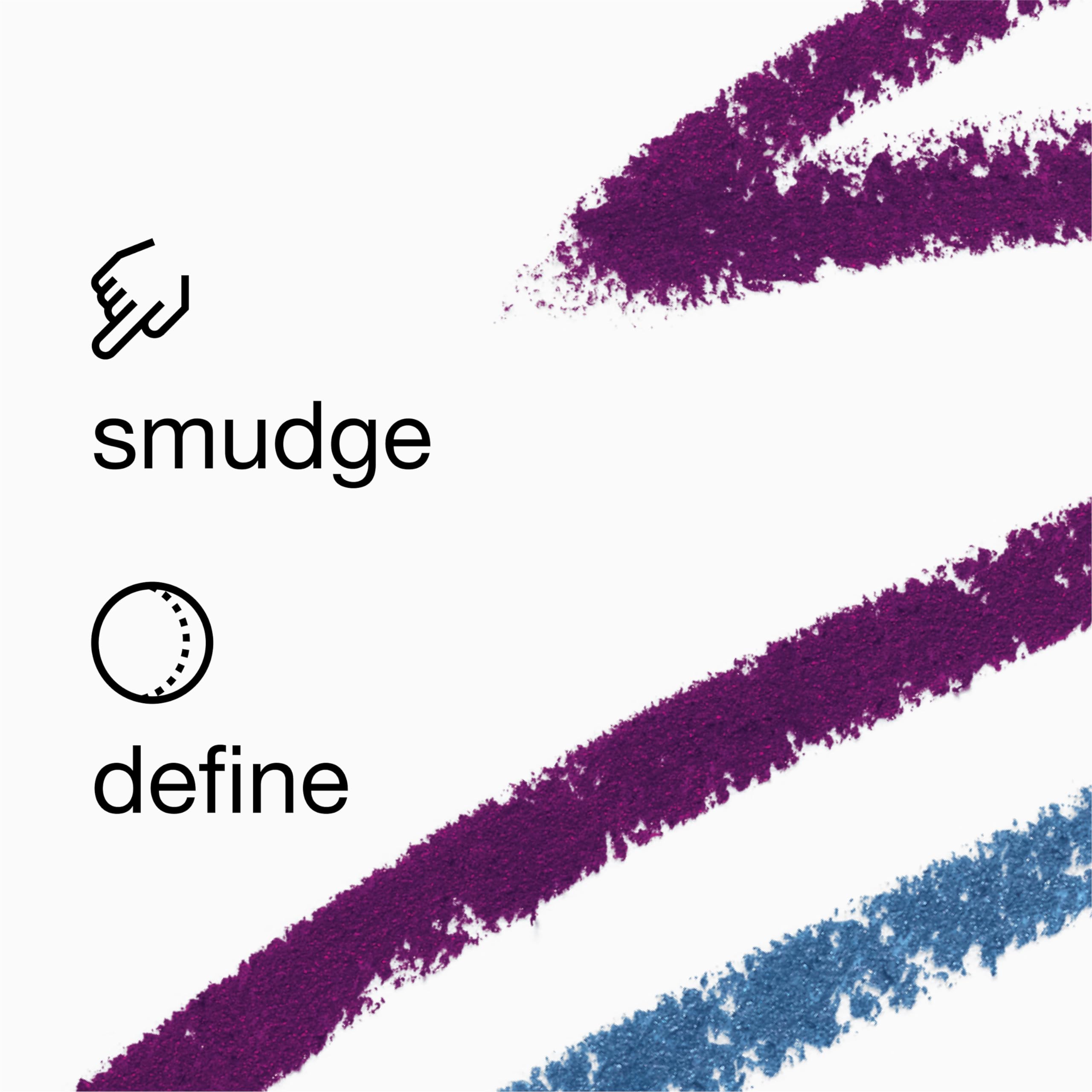 Texture and pigment swatch of Clinique Quickliner Smoky Brown