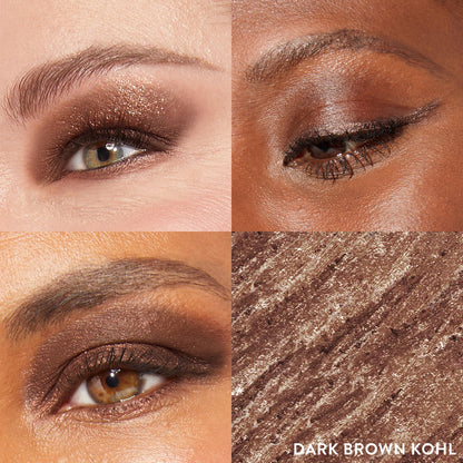 Close up of Laura Geller Dark Brown kohl eyeliner tip