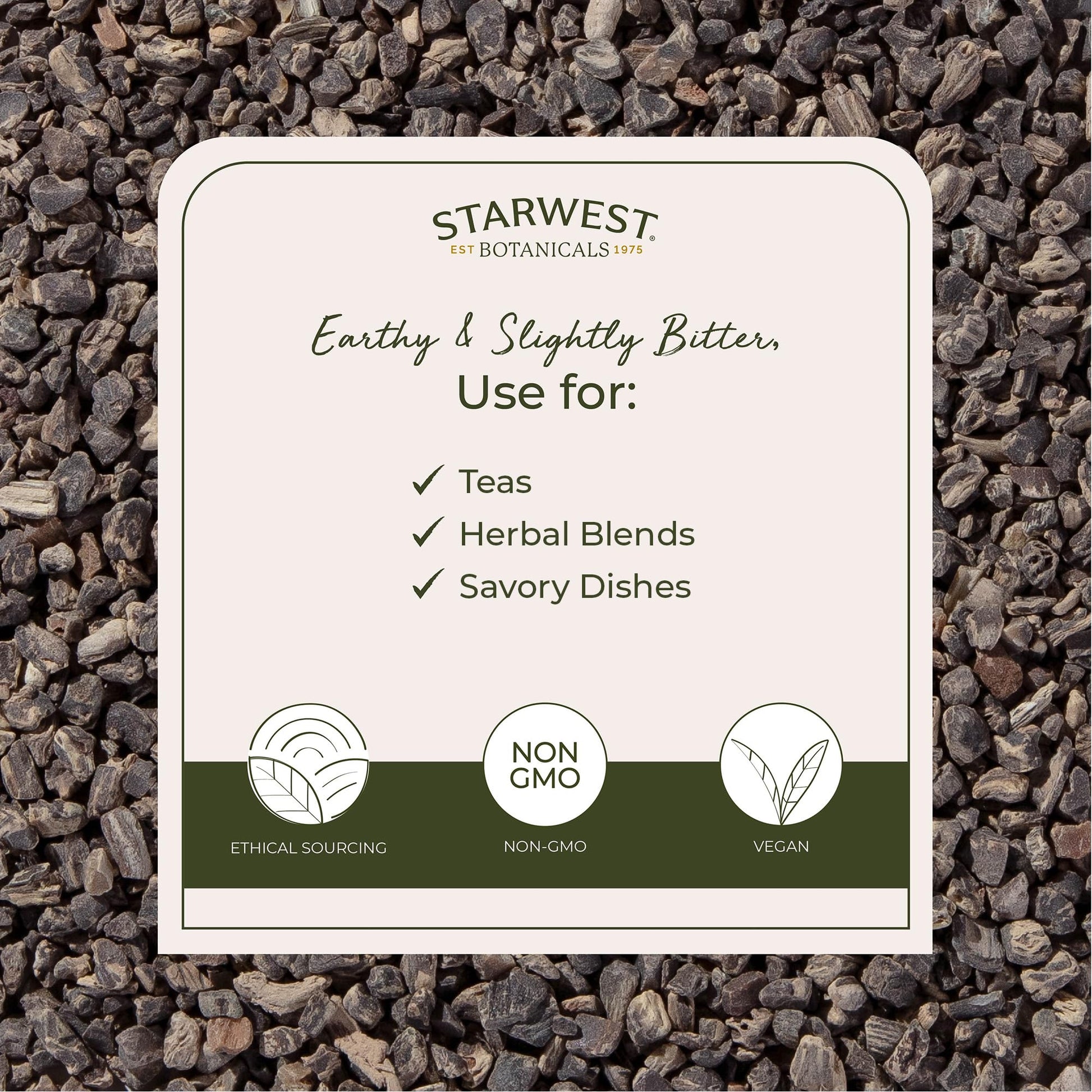 Starwest Botanicals organic black cohosh herb packaging details