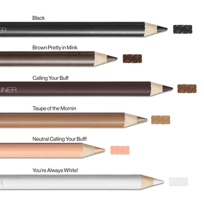 Detailed product label of Wet N Wild Simma Brown Now eyeliner