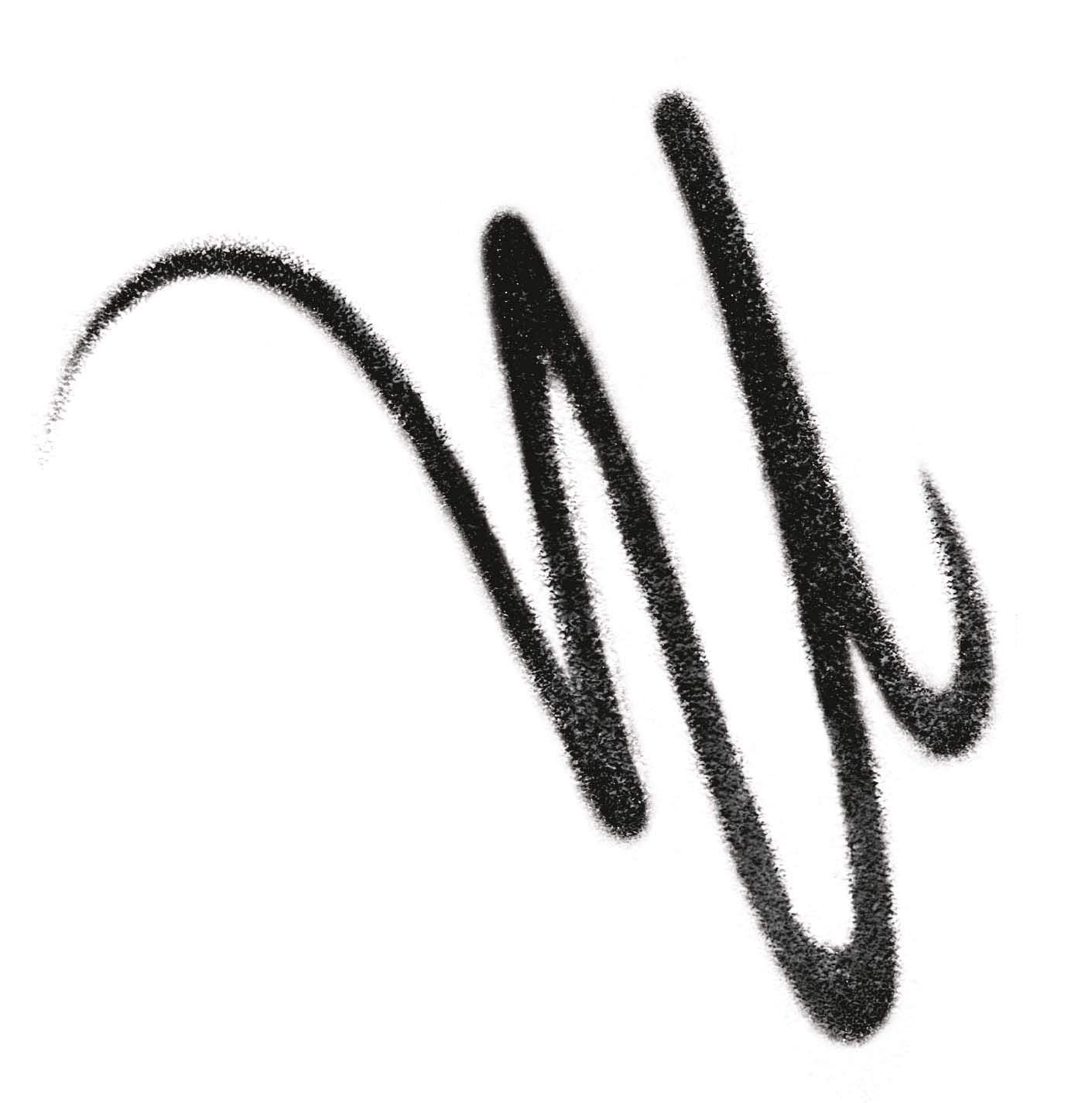 Blackest Black eyeliner swatch on skin