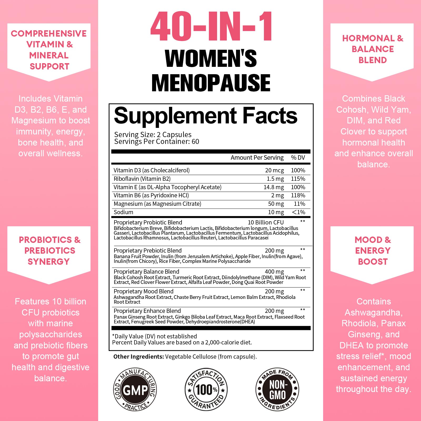 Top view of Totaria menopause supplement packaging