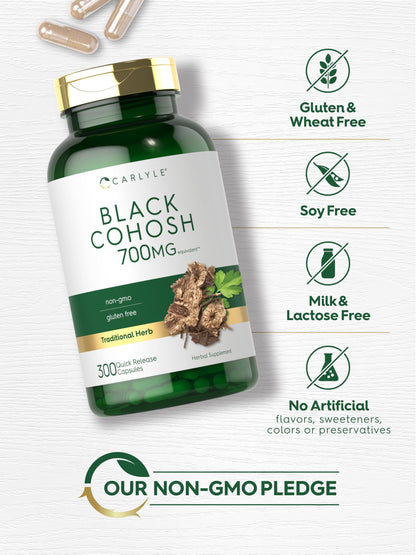 Carlyle Black Cohosh root extract supplement nutritional facts