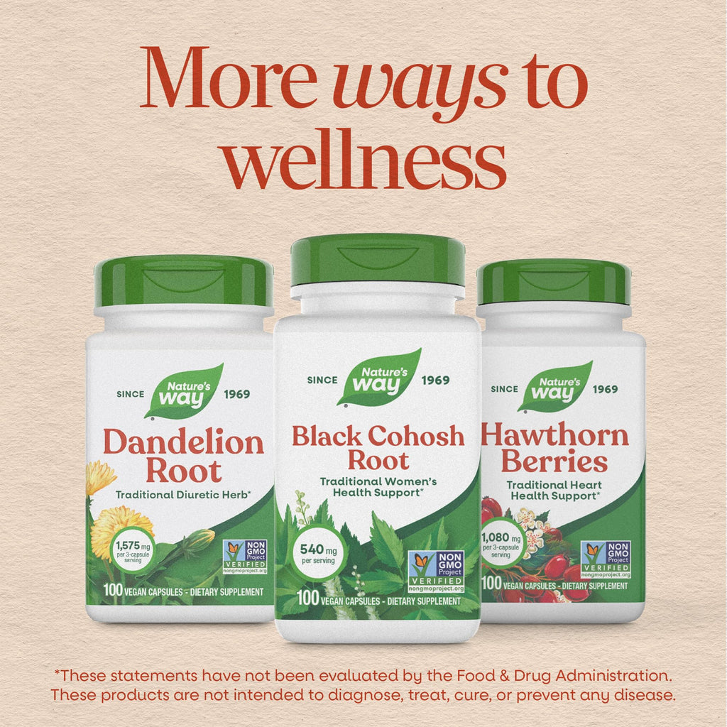 Vegan capsules of Nature's Way Black Cohosh Root