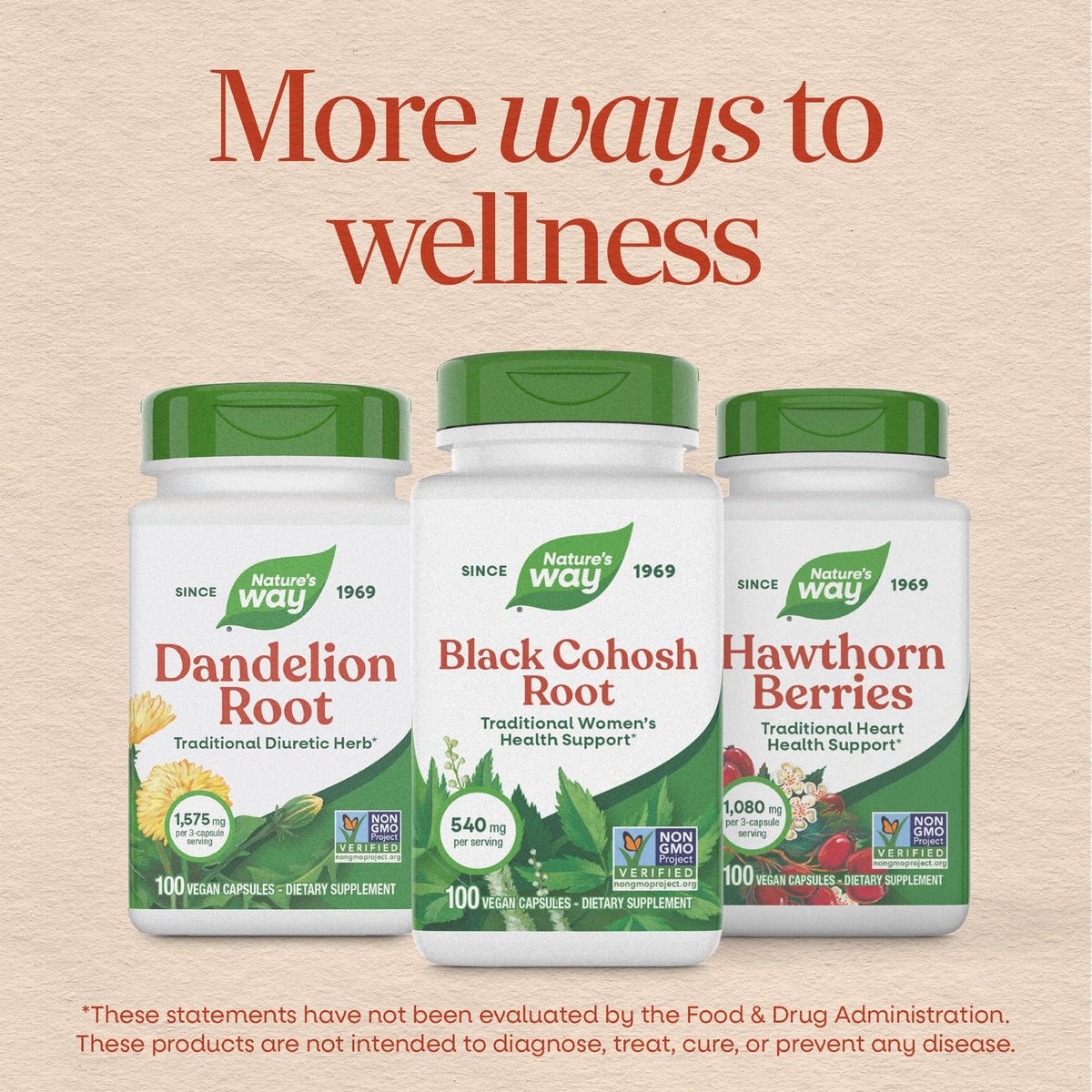 Vegan capsules of Nature's Way Black Cohosh Root