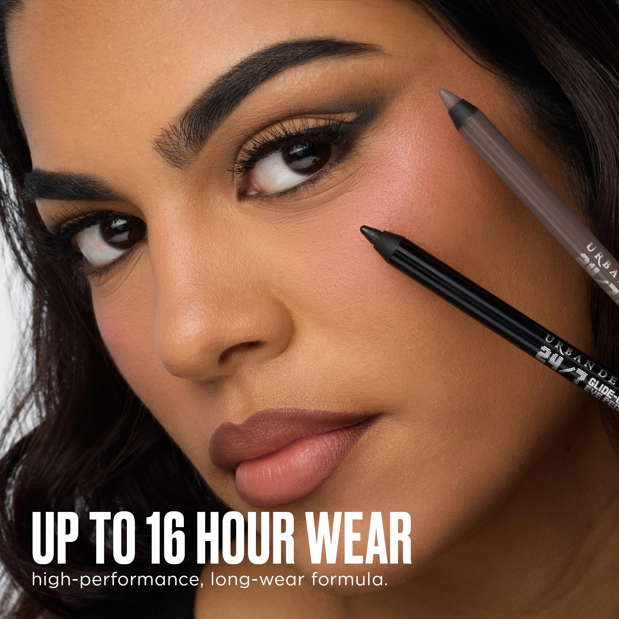 Urban Decay 24/7 Glide-On Eyeliner applied on waterline