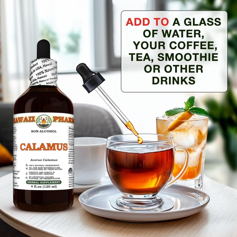 Hawaii Pharm liquid calamus supplement ingredients and instructions view