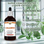 Natural vegan calamus liquid extract drops back label safety warnings