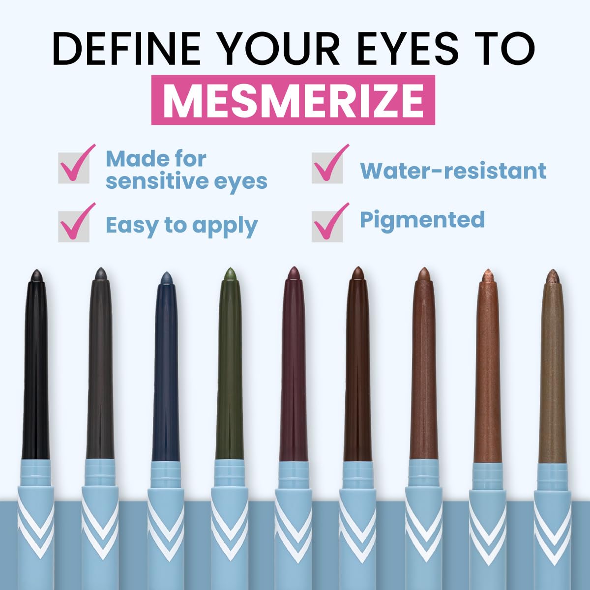 Close up of Prime Prometics eyeliner tip and built-in sharpener.