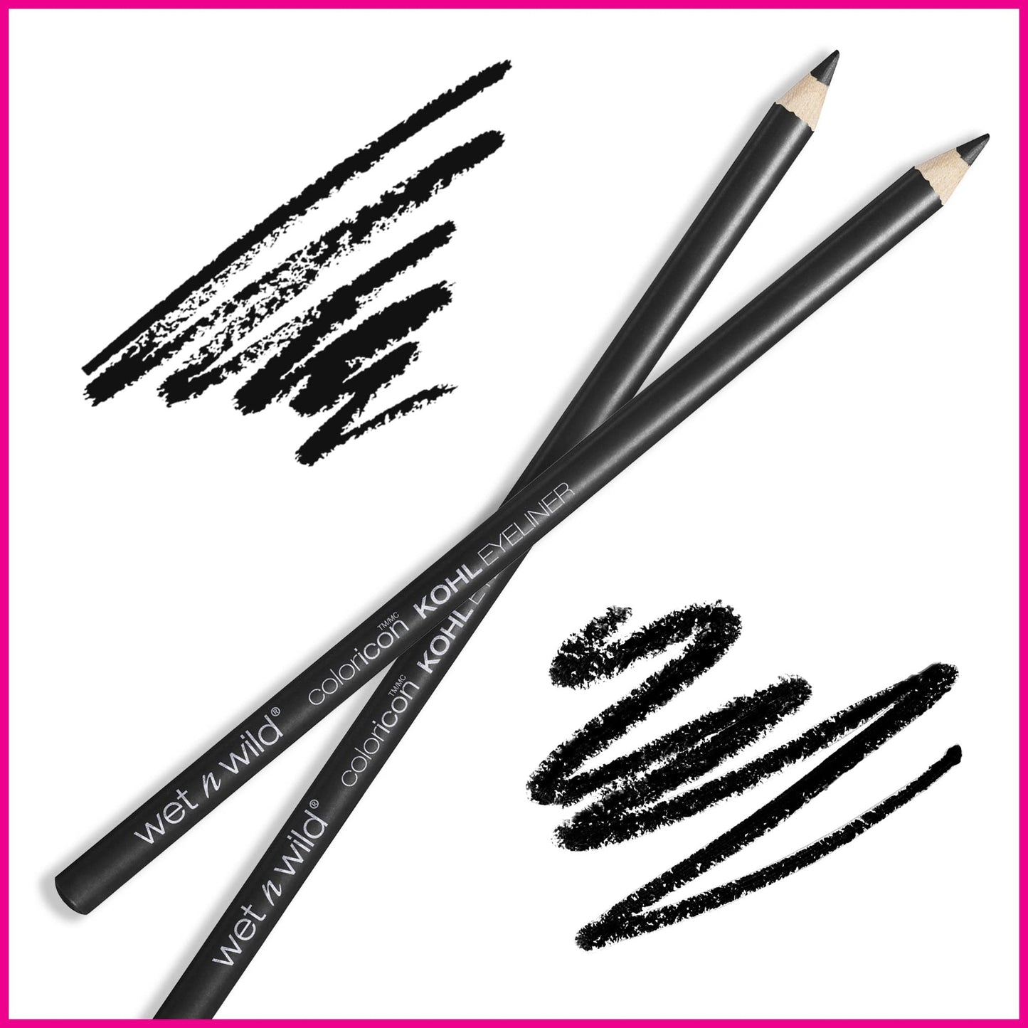 Smudge-resistant texture of Wet N Wild kohl eyeliner